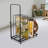 39.3X31.5X17.7” Art Canvas Storage Rack Rolling Cart For Art Studio