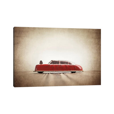 Argo Red and White 1 Piece Wall Art on Canvas