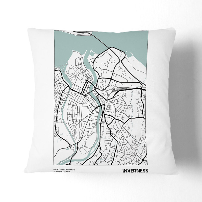 Square Cushion, 55cm H x 55cm W x 20cm D, White