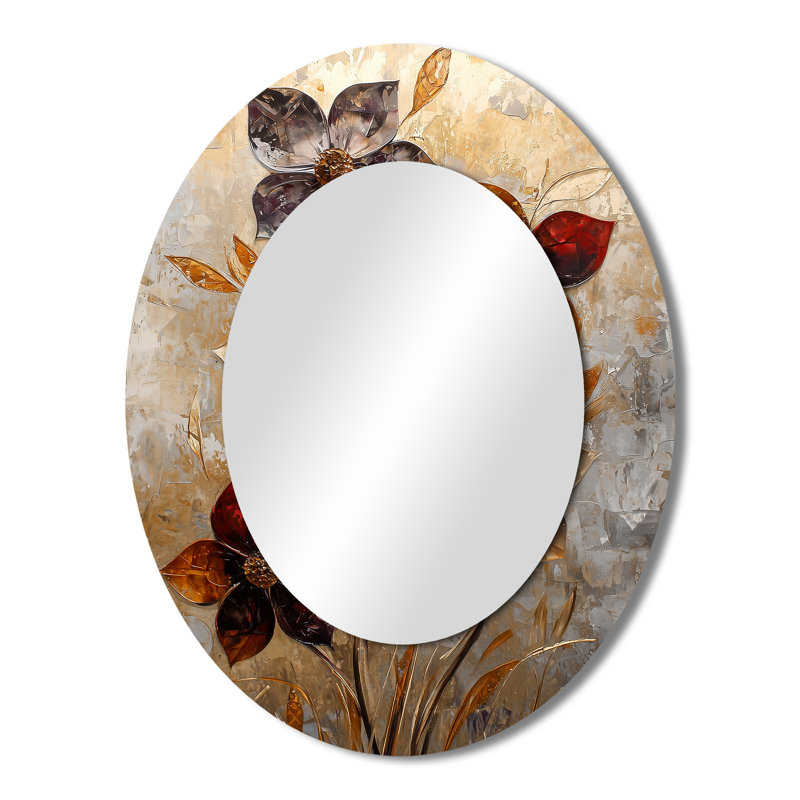 Miroir mural fantaisie Dahlia, 43 po x 33 po
