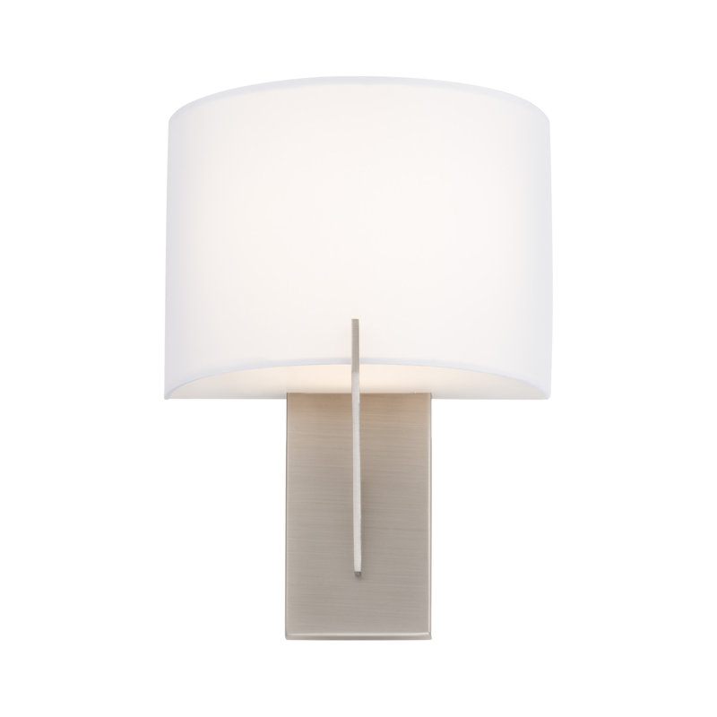 Fitzgerald LED Flush Mounted Sconce, Brushed Nickel, 11" H x 4" W x 8" D, 3000K