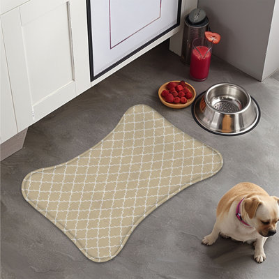 Tapis blanc désert en forme de désert - 1 pièce