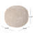 Cotton Upholstered Round Pouf Ottoman