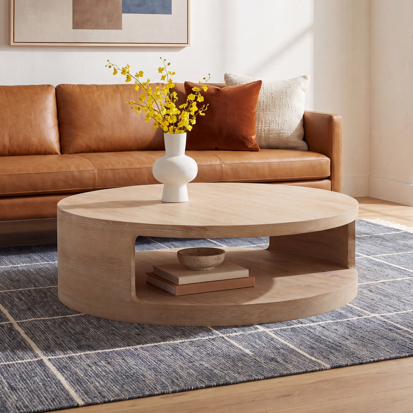 51" Oak Coffee Table