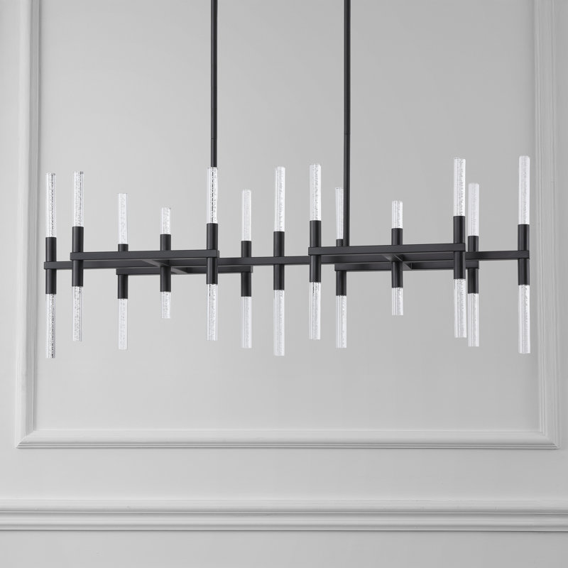 Evaria 26 - Light LED Chandelier, Matte Black