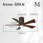 Irene Flushmount Light Kit 5 Blade LED Ceiling Fan-400726662-400583225-326228188