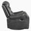 Fauteuil inclinable manuel pivotant en similicuir de 40 po Denby avec mouvement pivotant à 360 degrés, garniture cloutée sophistiquée-1098574662-1125473464