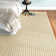 Tapis ivoire en laine tissé à la main et à plat
