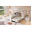 Lit superposé simple au-dessus de simple et simple avec bureau intégré et tablettes de rangement, lampe de lecture, 3 lits en 1-1762177415