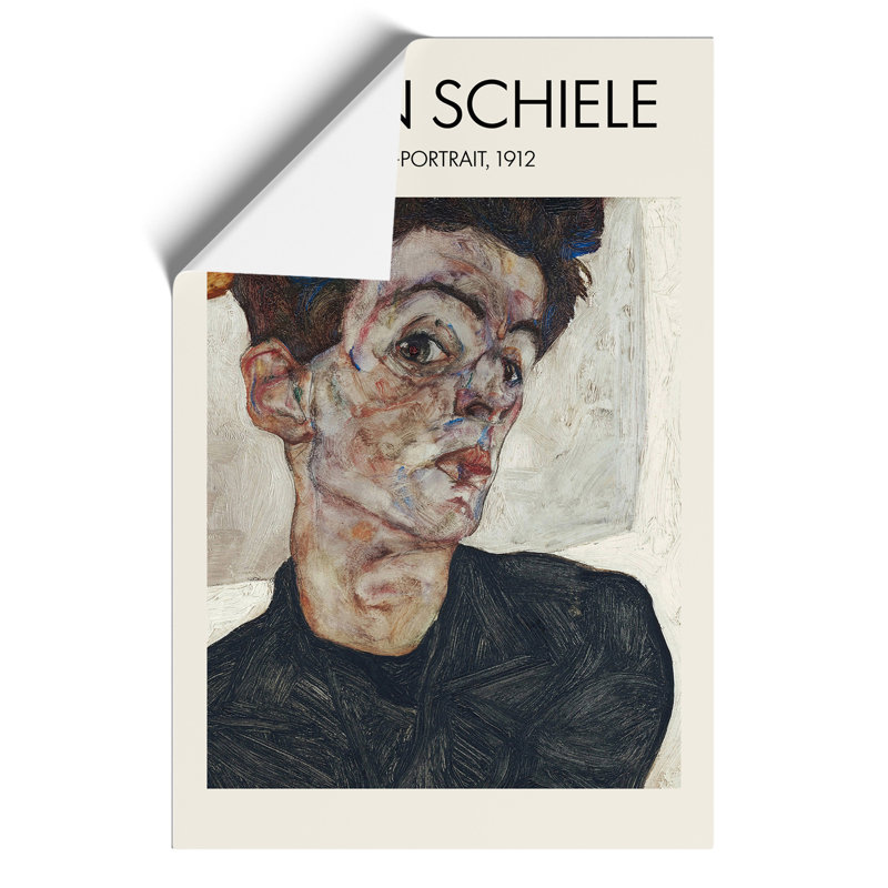 Self Portrait Vol.2 by Egon Schiele - No Frame Print, 42cm H x 30cm W x 0.1cm D