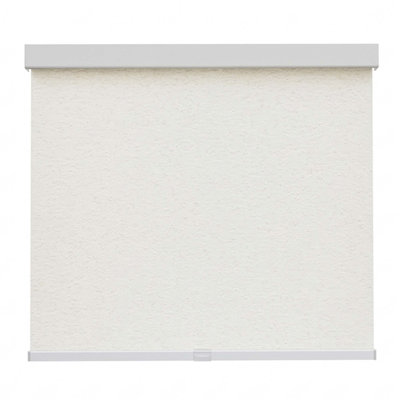 Free-Stop Cordless Light Filtering Roller Shade 26"W x 72"H Cream Natural Woven UV Protection Thermal Insulation