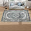 Bessi Machine Washable Oriental Blue Area Rug-2048547090