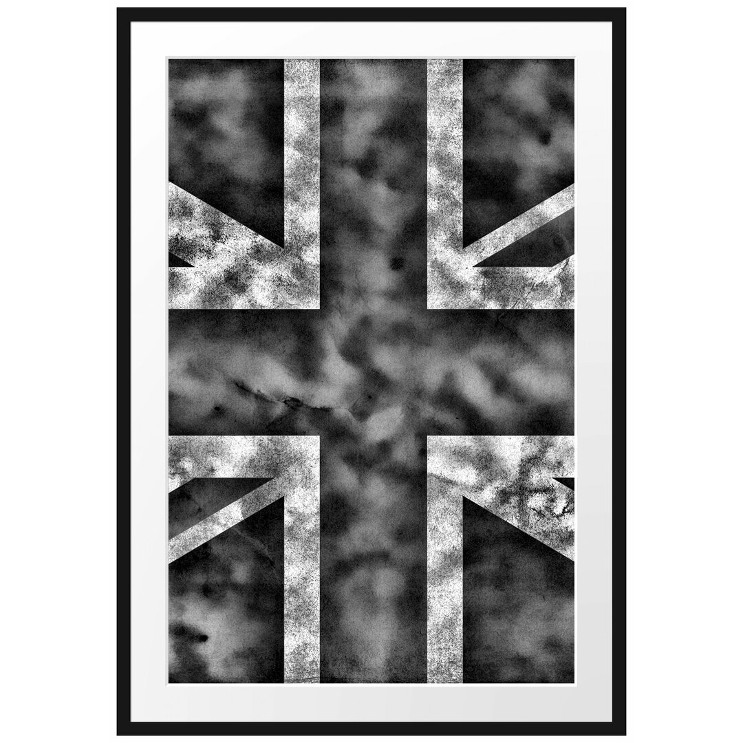 Gerahmtes Poster Großbritannien Flagge