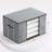 6 Piece Folding Fabric Organizer, 90L with Clear Window and Dual Handles for Clothing, Bedding and Toys, Gray-670285791