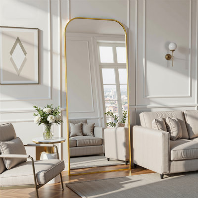 Arched Metal Oversized Full-Length Mirror