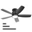Ventilateurs de plafond encastrés de 42 pouces avec lumière DEL 22 W et 5 pales de ventilateur en ABS télécommandées pour la chambre à coucher