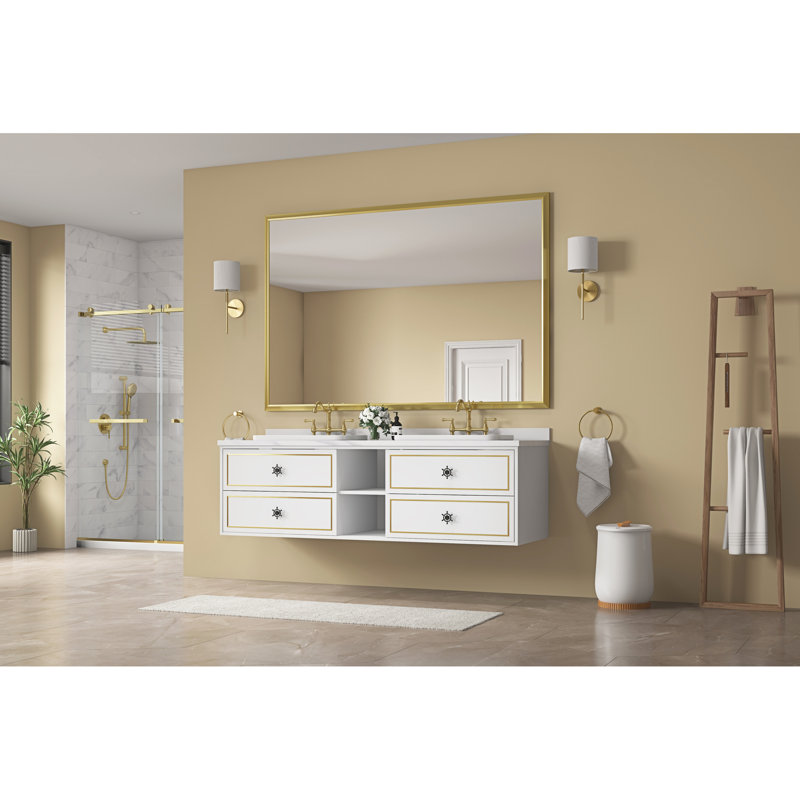 72 po L 48 po Miroir H pour salle de bain, 48,6 po x 71,49 po
