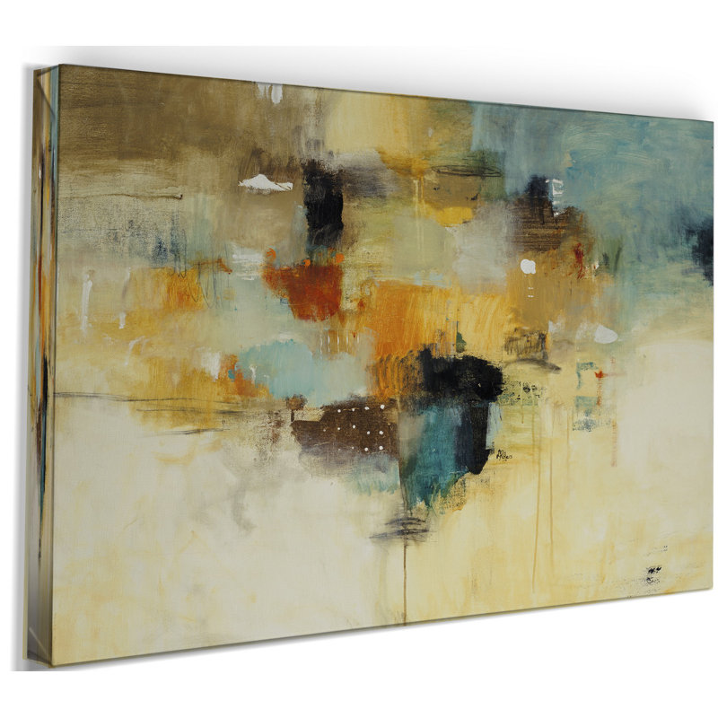 «Get Acquainted II», peinture sur toile tendue, H 12 po x l 8 po x P 1 po