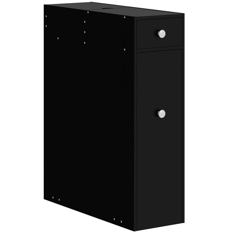 Armoire de rangement pour salle de bain, armoire de toilette étroite avec tiroirs