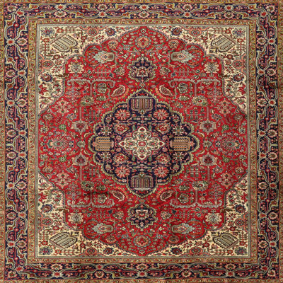 Tapis de style oriental rouge