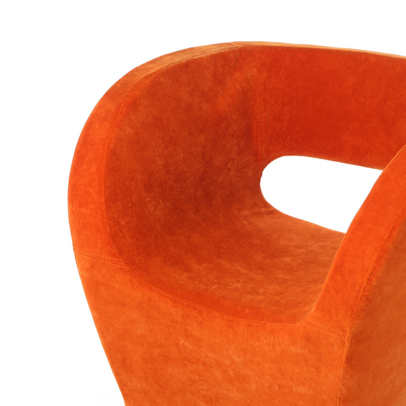 Fauteuil demi-tonneau Sarita, Orange