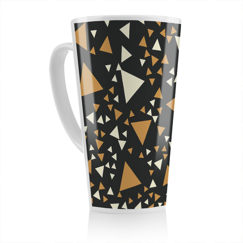 Triangles On Latte Mug