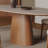 Household oval-shaped rock slab dining table set-1714217304