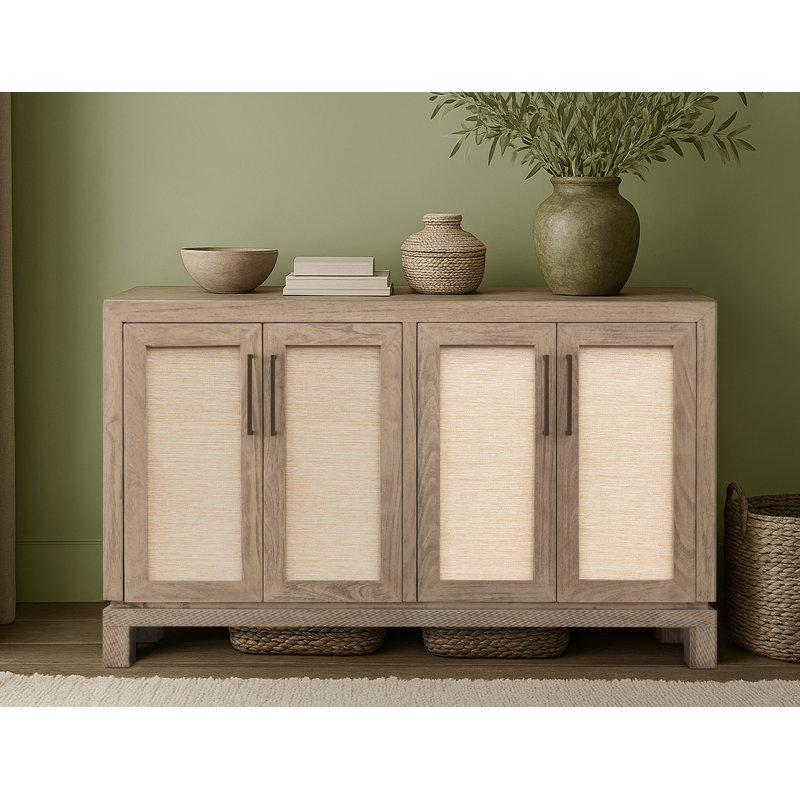 Console 4 portes Solara, Blanc