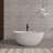55 Inch Freestanding Solid Surface Soaking Bathtub For Bathroom