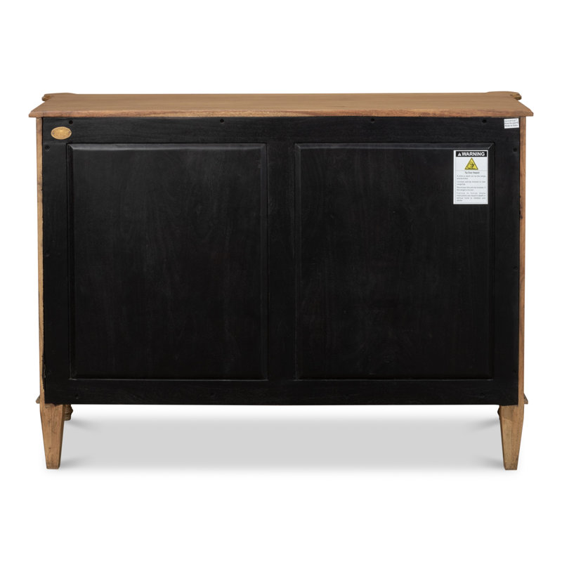 Chamberlain Solid Wood Storage Cabinet, Driftwood