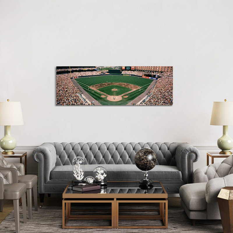 Camden Yards Baseball Field Baltimore MD by Panoramic Images - Wrapped Canvas Panoramic Print