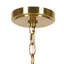 Lustre de salle à manger 6 lumières à intensité variable 22,2 po l Glam Gold