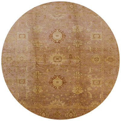 Tapis brun à motif oriental