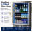 Signature 24 in. 84 Can and 13 Bottle Stainless Steel Single Door Single Zone Built-In Wine Refrigerators-17812170