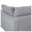 U_STYLE Grand canapé modulaire en U de 128 po avec 2 repose-pieds, tissu chenille gris, canapé de salon 6 places