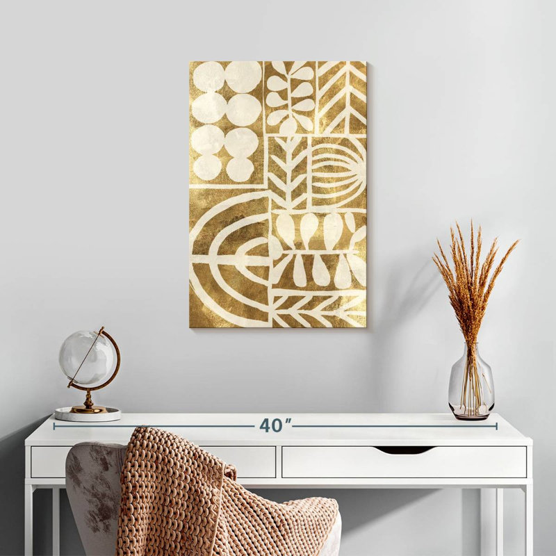Avery Botanic Print Beige, 24" H x 16" W