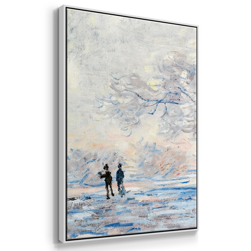 Le givre à Giverny, 1885 3 pièces, Blanc, H 36 po x l 75 po x P 2 po