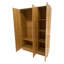 Laaiqah 3 Door Manufactured Wood Wardrobe-963801122