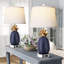 Ensemble de 2 lampes de table 22 "en forme d'ananas, 2 lampes de table en céramique à 3 intensités pour le salon, la chambre à coucher et le bureau à domicile (ampoules incluses)