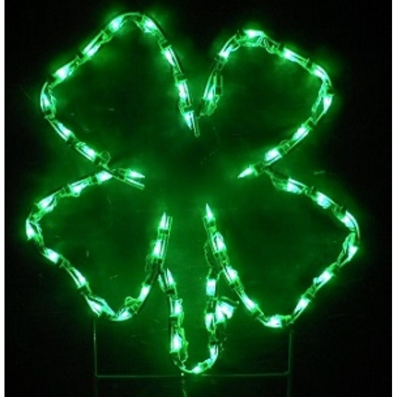 Fête de la Saint-Patrick avec trèfle à quatre feuilles