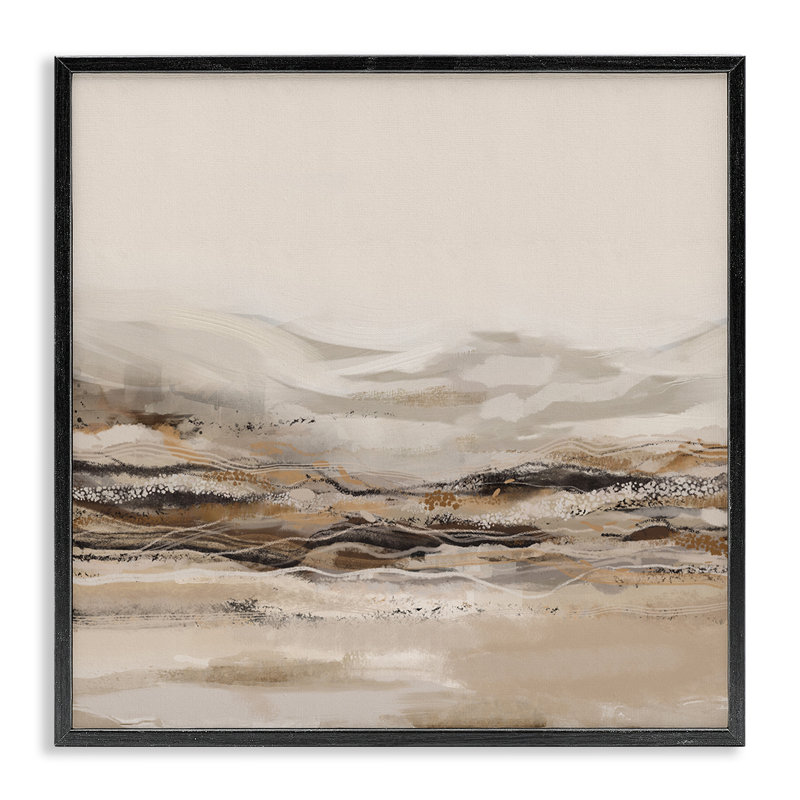 "Stupell Industries", art abstrait sur toile, paysage de montagnes par Ros Ruseva, Giclée encadrée noir minuit