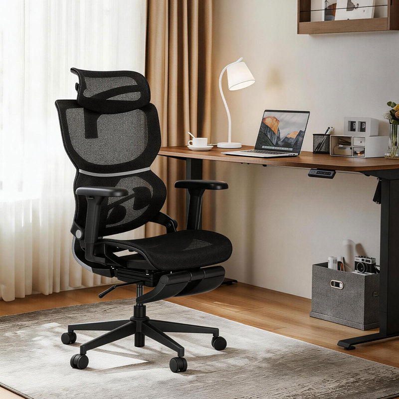 Q3 Ergonomic Office Chair — Adaptive 3-Point Lumbar Support with 136° Recline for Gaming and Home