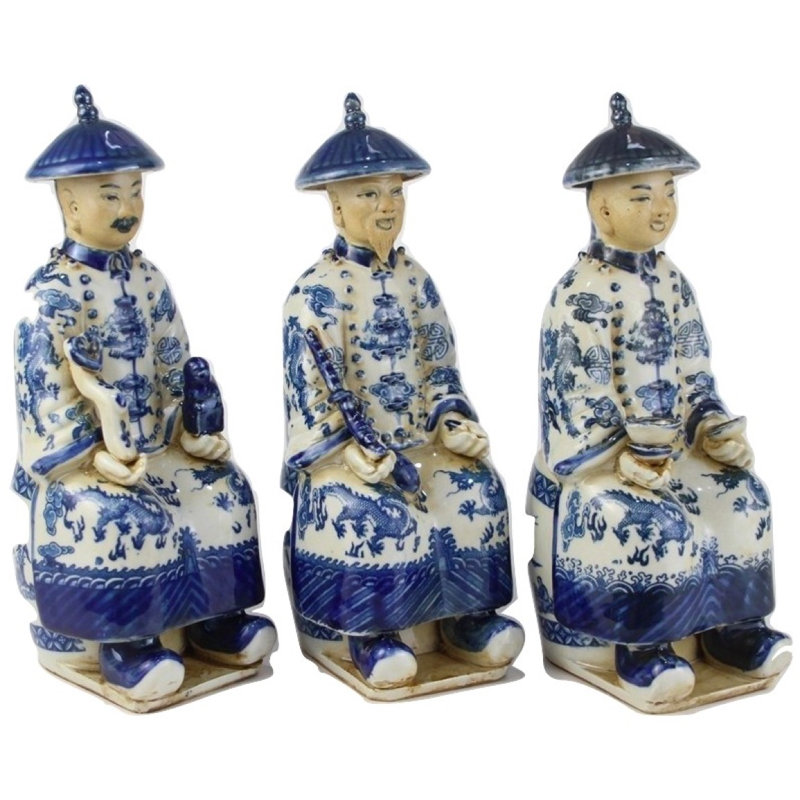 Elegant Trio Of Sitting Emperors