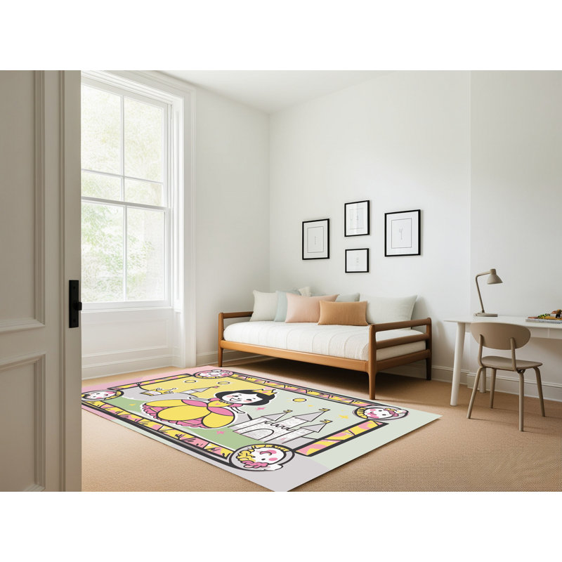 Tapis fantaisie East Urban Home, Rectangulaire 7 pi x 10 pi
