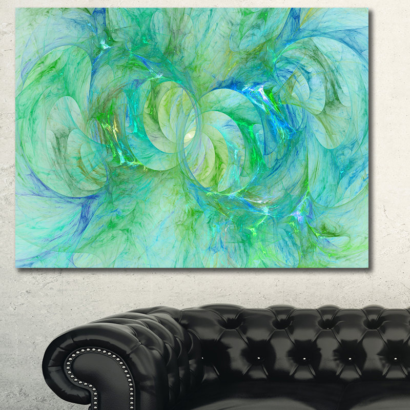 «Snow Fractal Glass», impression sur toile tendue, H 20 po x l 40 po x P 1po, Toile tendue