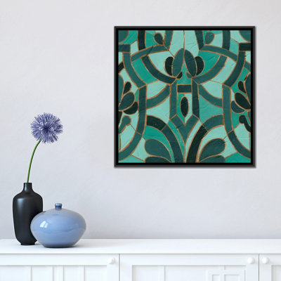 «Turquoise Mosaic II», impression sur toile tendue