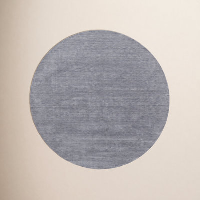Kaden Smoke Hand-Woven Wool Shag Rug