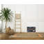 Altes Holz 55cm Wide Square Striped Ottoman with Storage