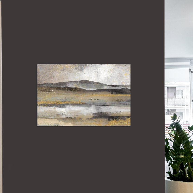 " Rolling Hills " by Nan, 18" H x 26" W x 1.5" D, Wrapped Canvas, No Mat