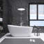 Baignoire de trempage autoportante en acrylique 67 po. X 31,5 po.